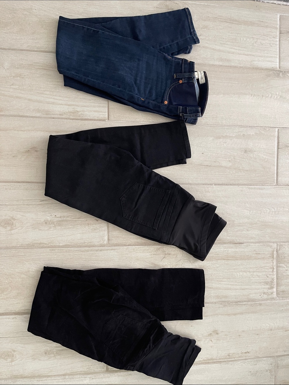 Madewell Men's Skinny Jeans in Black and Dark Blue